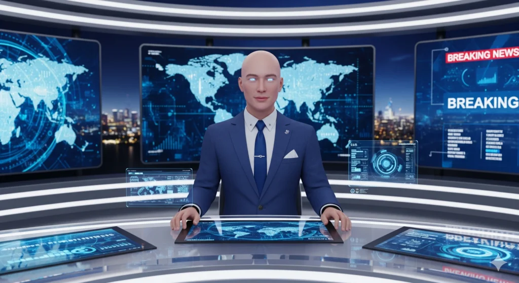 Virtual AI News Anchor - EXRWebflow
