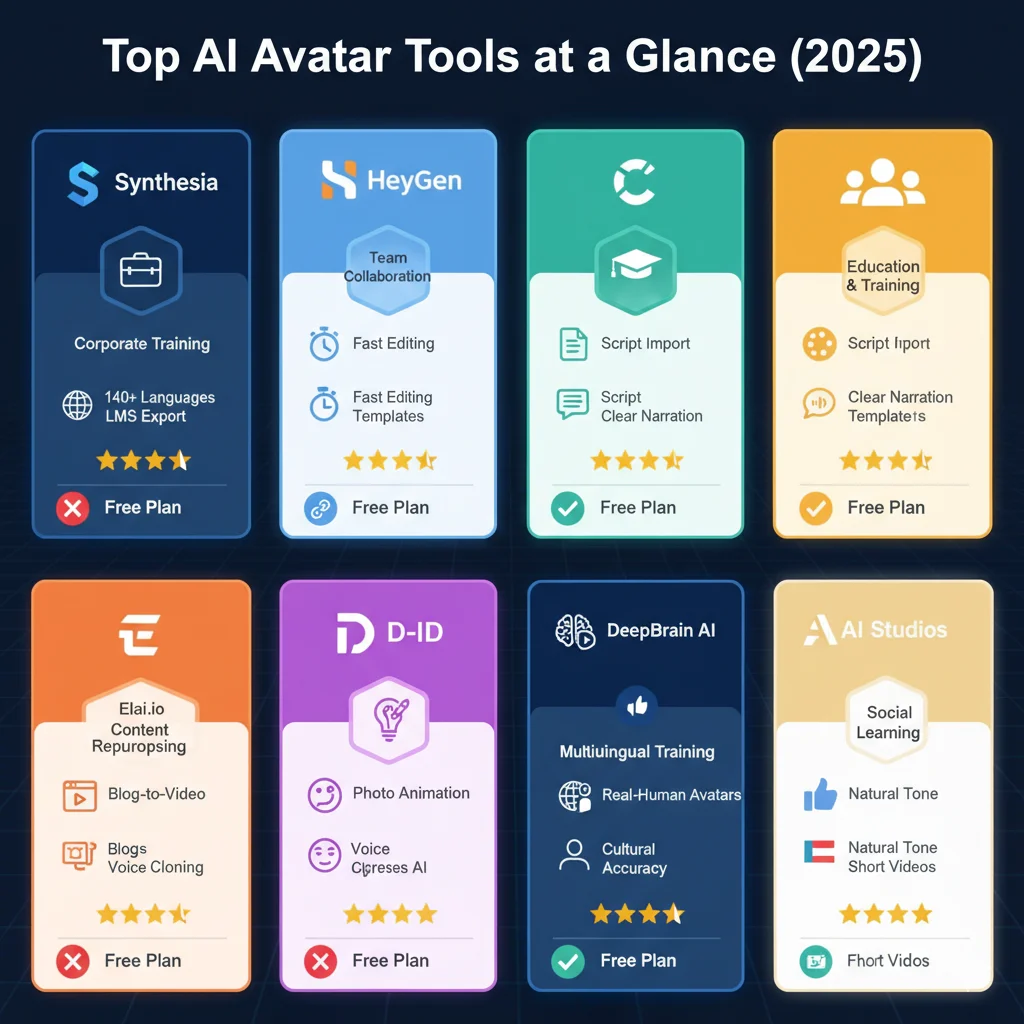 Top AI Avatar Tools- EXRWebflow