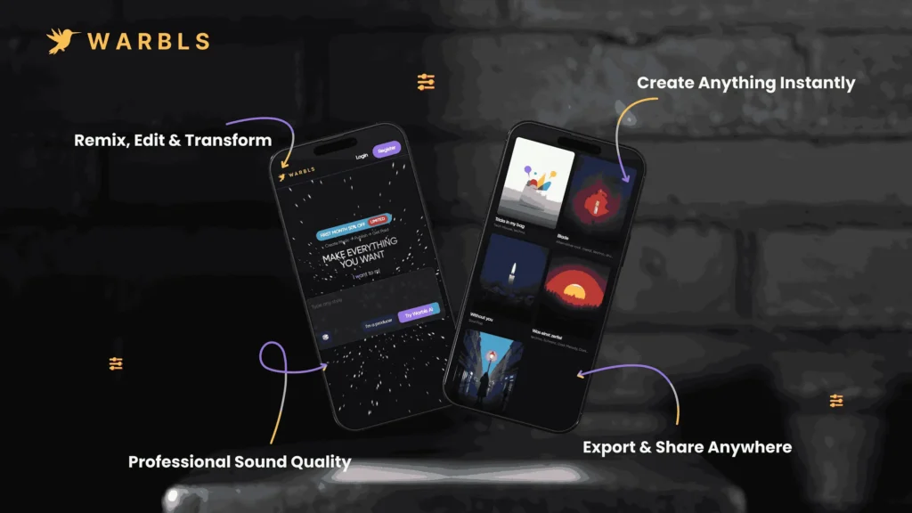 AI Music Generation Engine - AI Remix Song Generator Platform - Warbls