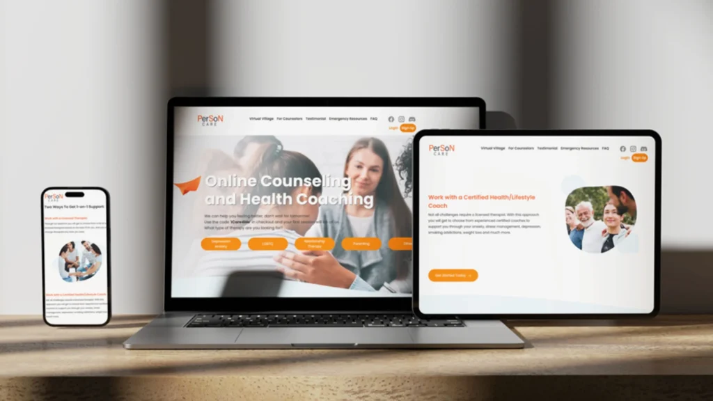 Private Online Therapy - Person Care Online Counseling & Health Coaching Platform -EXRWebflow