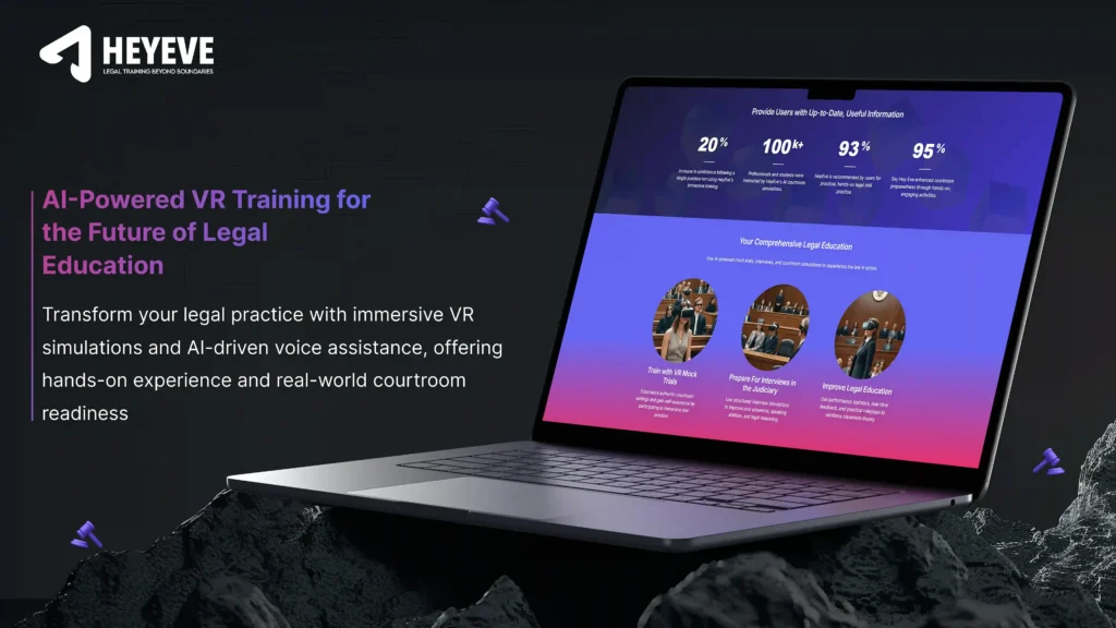 VR Powered AI Chatbot Assistant Platform for Legal Training - Heyeve.ai