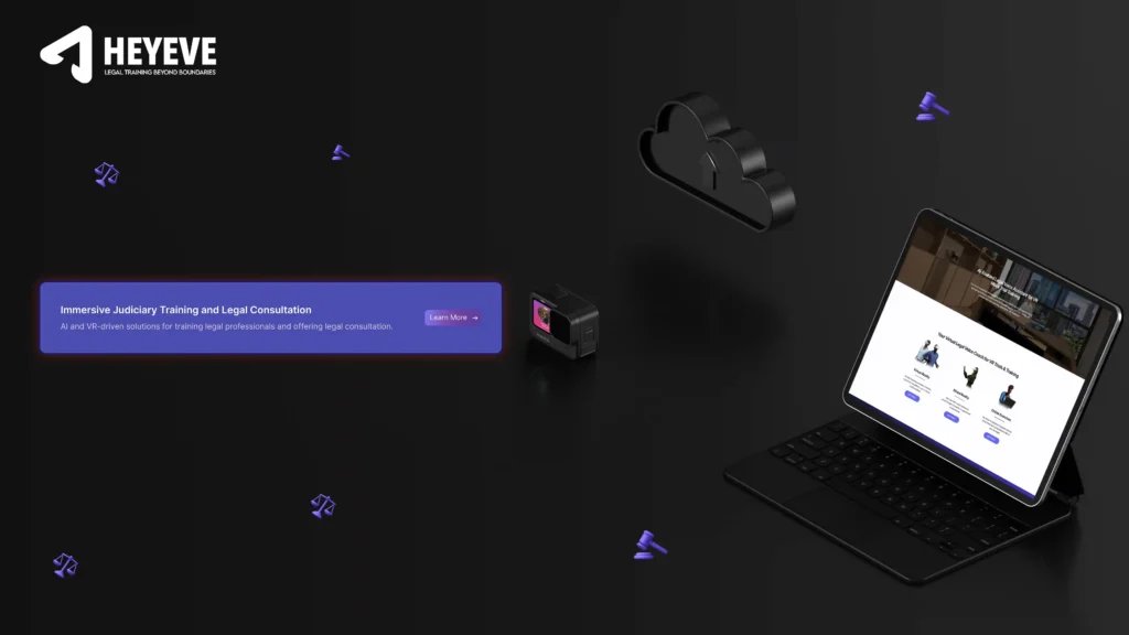 Premium Voice Interface technology - VR Powered AI Chatbot Assistant Platform for Legal Training - Heyeve.ai