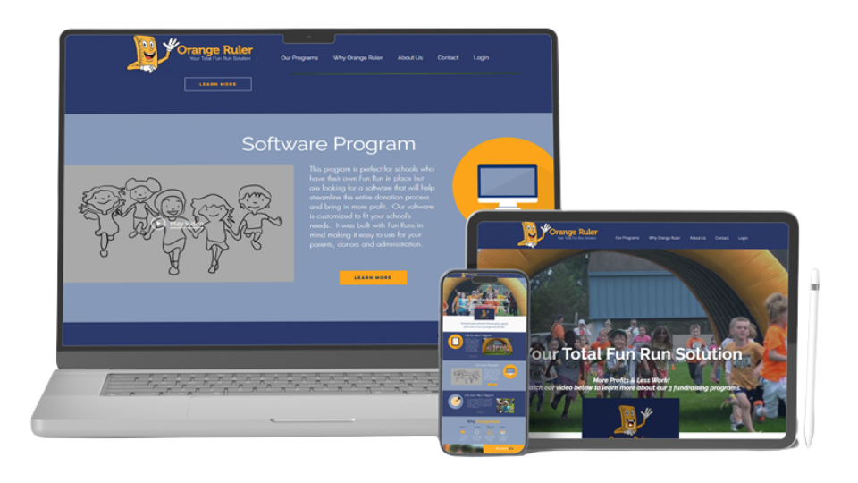Orange Ruler - School Fundraising Software Application - EXRWEBFLOW