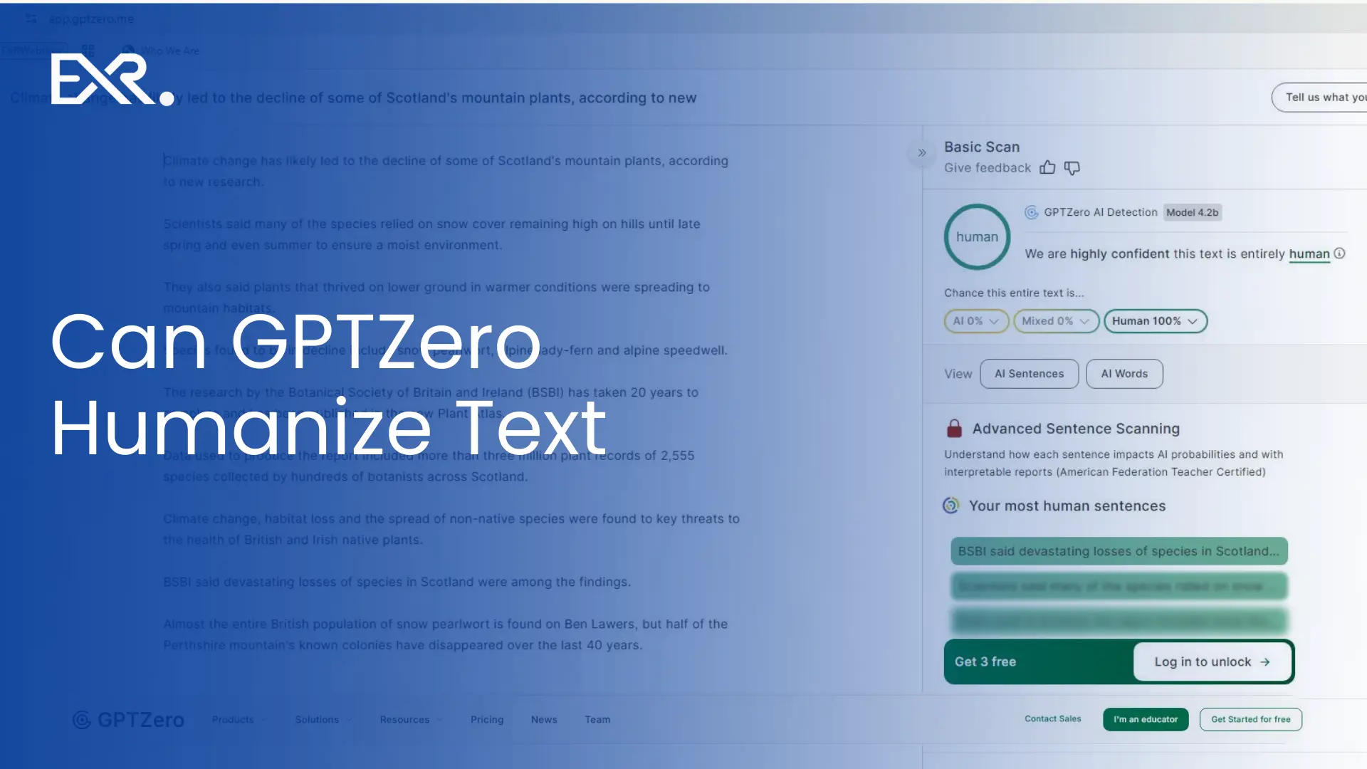 Can GPTZero Humanize Text - GPT Zero Huamized Checker - EXRWebflow