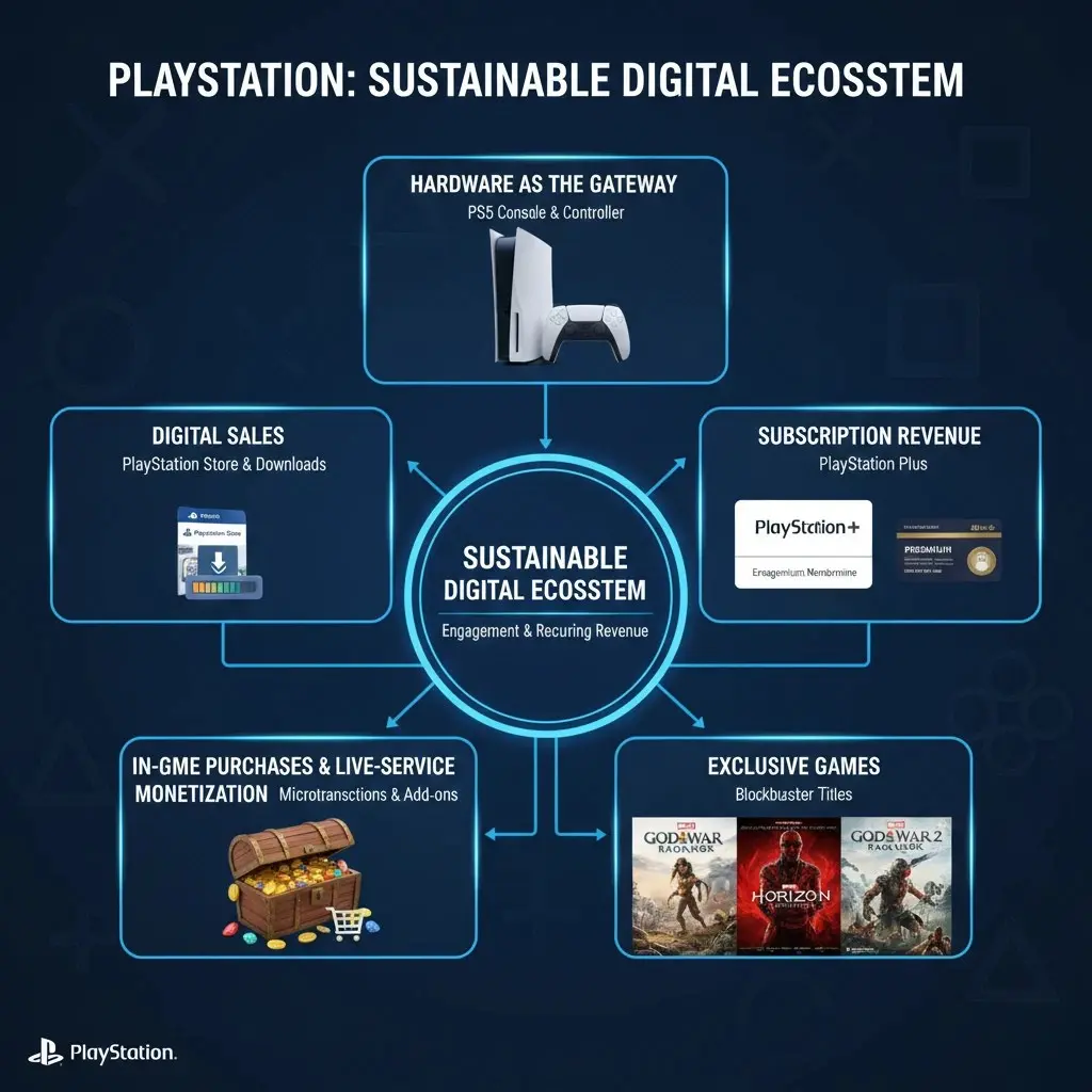 How the Sony PlayStation Platform Business Generates Online Revenue - Digitle Ecosystem -EXRWebflow