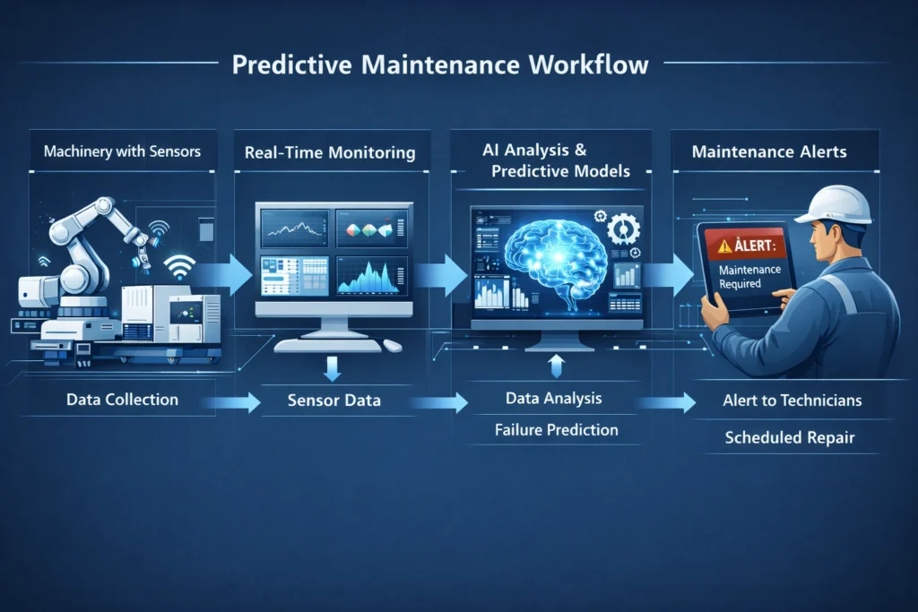 Predictive Maintenance Using AI - Predictive Maintenance Workflow - EXRWebflow