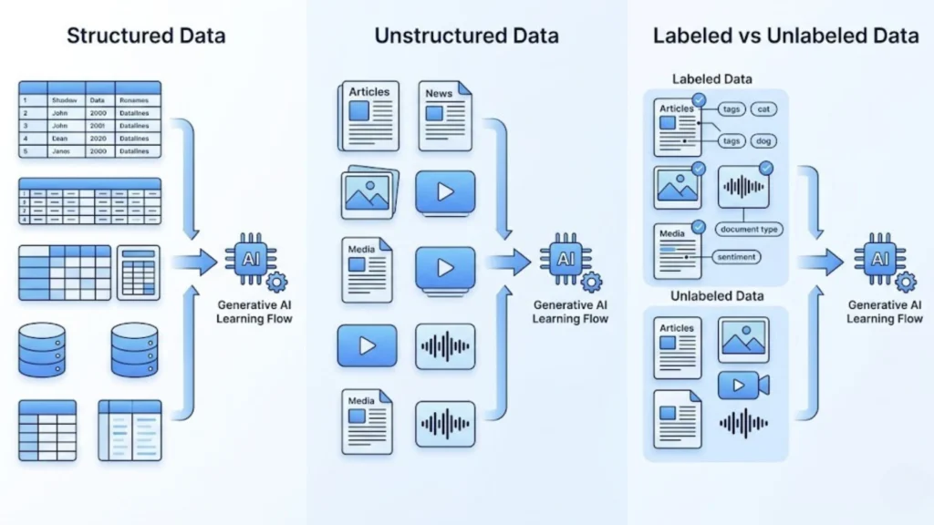 Types of Data Used in Generative AI - EXRWebflow