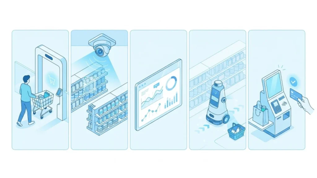 Workflow of Retail AI Vision Automation Tools - EXRWebflow